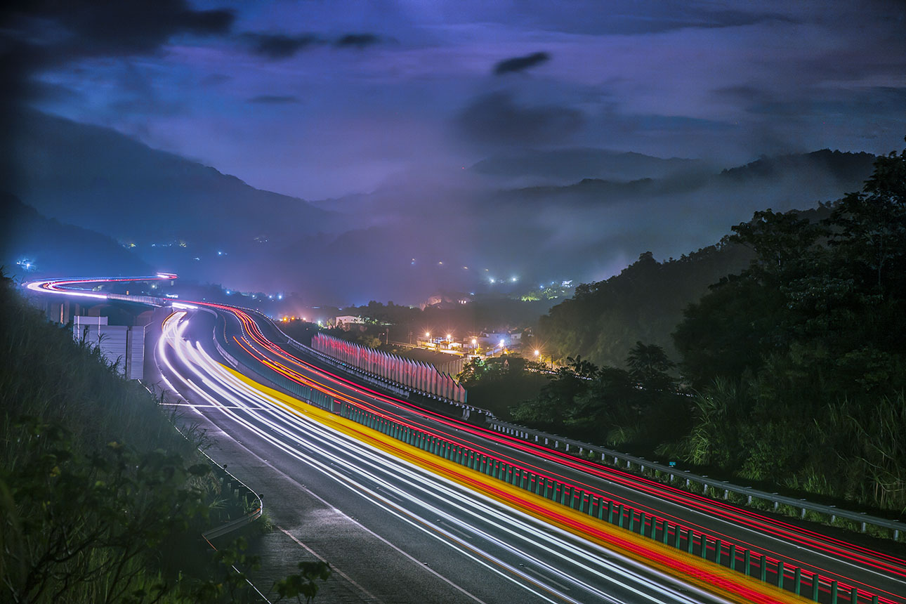 國道六號國姓段夜景